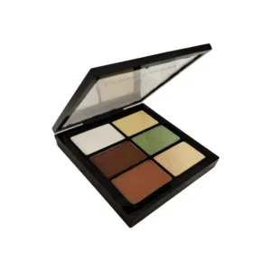Palette Contouring Pro Mahassen avec plusieurs teintes sculptantes pour illuminer, définir et structurer les traits du visage.