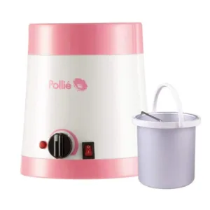 Chauffe-cire Pollie 800 ml avec un pot amovible et un bouton de réglage de température.