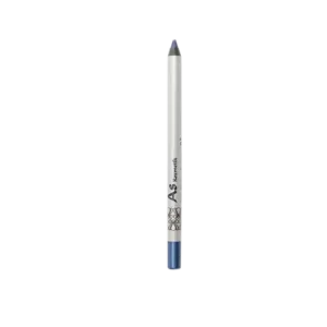 Crayon yeux waterproof As Kozmetik brun intense, design noir mat et motifs blancs, tracé précis et résistant à l’eau.