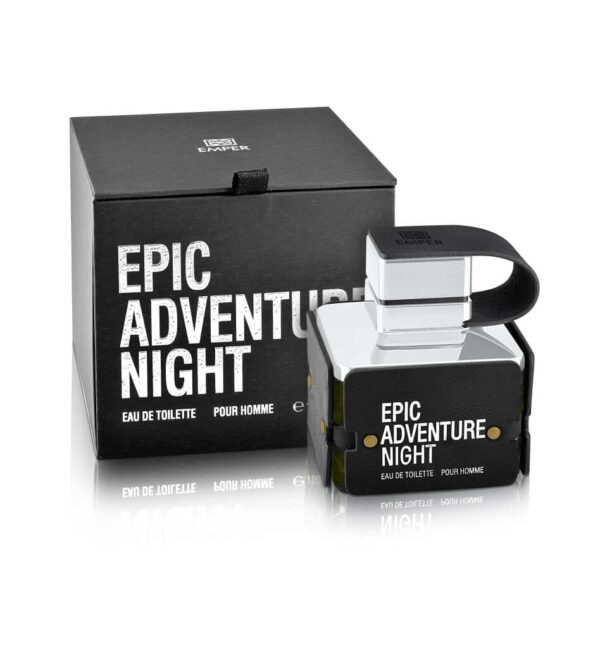 Epic Adventure Night l'eau de toilette 100 ml pour hommes de la marque Emper est un parfum aromatique épicé. Il s'inspire de Sauvage.