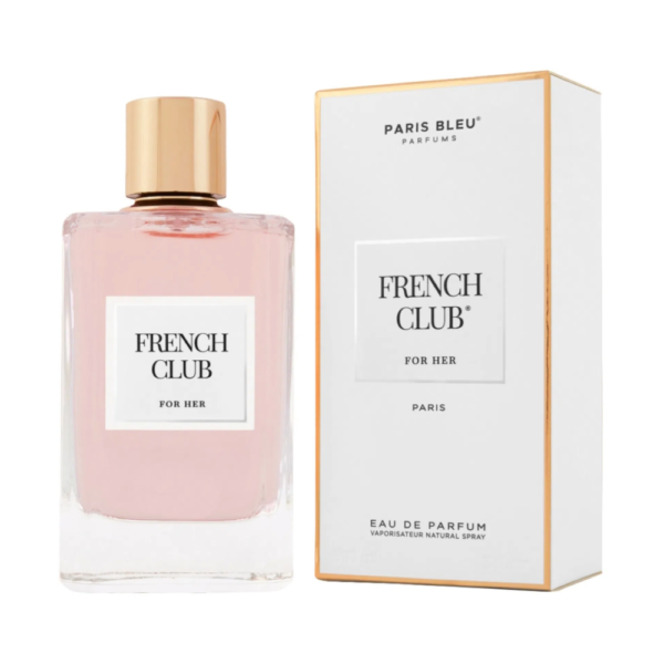 French club for her l'eau de parfum 90 ml est un parfum féminin chypré floral. Création de la marque française Paris bleu.