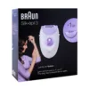 Épilateur Braun Silk-épil 3 SE 3-170 avec tête d'épilation et accessoire supplémentaire pour une peau lisse pendant des semaines.