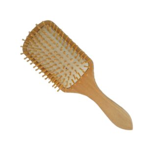 Brosse pneumatique Carrée Beige en bois