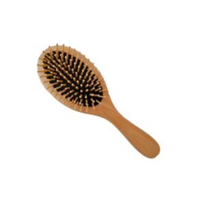 Brosse pneumatique Ovale Noire en bois
