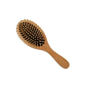 Brosse pneumatique Ovale Noire en bois