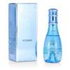 Flacon et boîte de l'eau de toilette Davidoff Cool Water pour femme, 30 ml, avec un design bleu élégant et moderne.