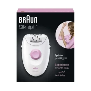 Épilateur Braun Silk.épil 1 : peau douce et épilation efficace grâce à une technologie simple et pratique.