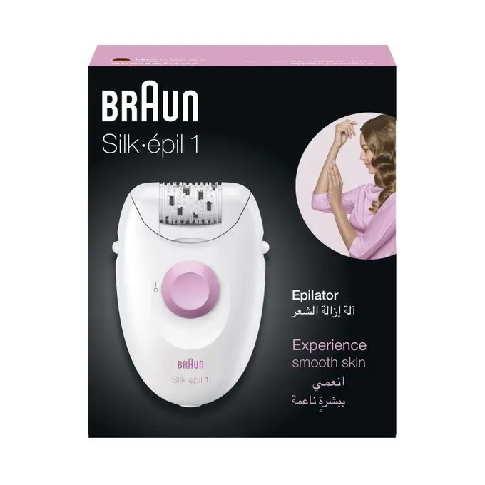 Épilateur Braun Silk.épil 1 : peau douce et épilation efficace grâce à une technologie simple et pratique.