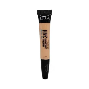 Tube de Lella Mineral Concealer 24H, un correcteur minéral offrant une couverture longue durée de 24 heures, 18 ml.