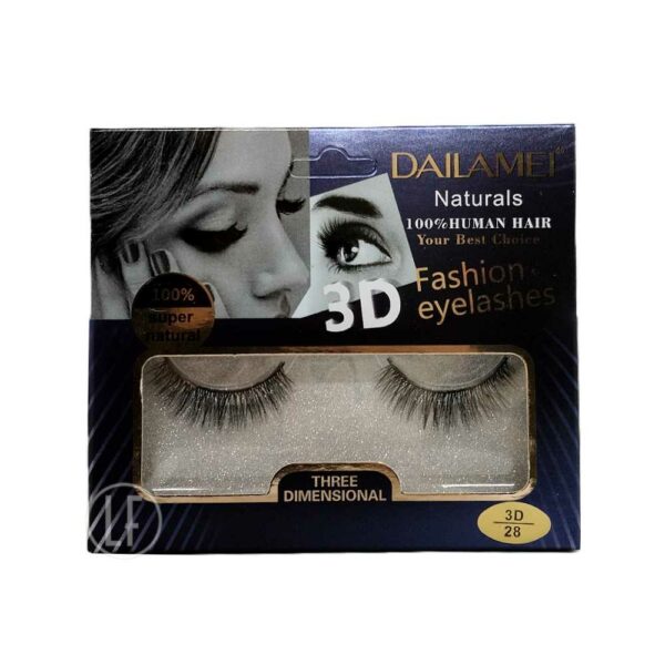 Dailamei 3D/28 les faux cils à poils 100 % naturels vous offrent la possibilité d’intensifier votre regard.