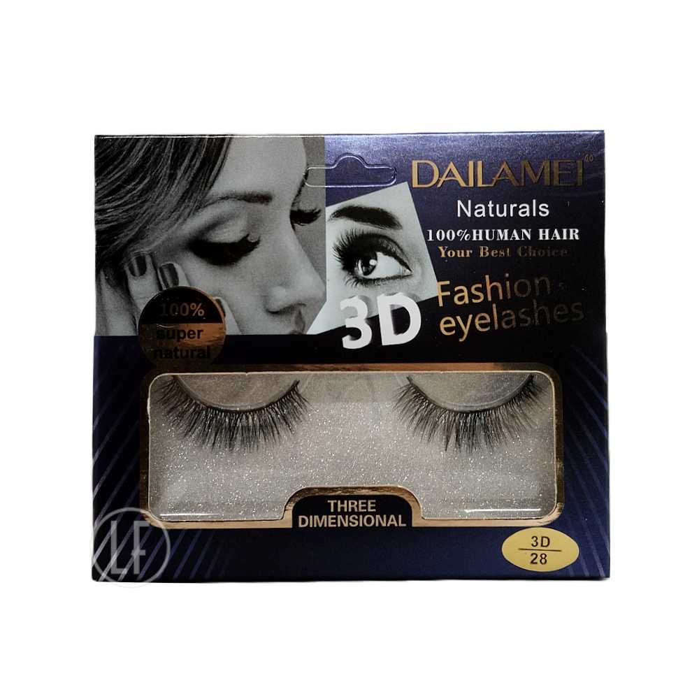 Dailamei 3D/28 les faux cils à poils 100 % naturels vous offrent la possibilité d’intensifier votre regard.