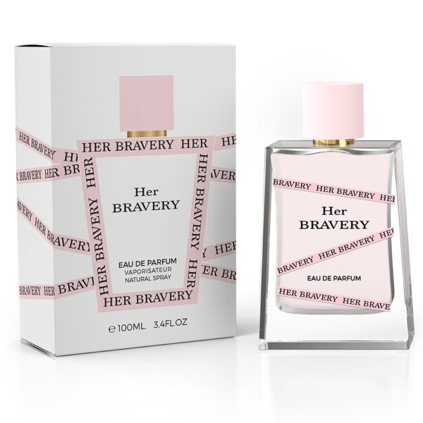 Her Bravery l'eau de parfum 100 ml de la marque Imaratienne Milestone Perfumes est un parfum Floral Fruité pour femmes. Il s'inspire de Burberry Her.