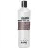Kaypro keratin Le shampooing restructurant de Kaypro est sans sulfates et enrichi à la kératine. Il convient aux cheveux traités et abîmés.