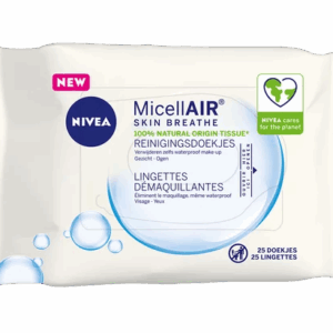 Lingettes démaquillantes Nivea MicellAIR paquet de 25 pièces