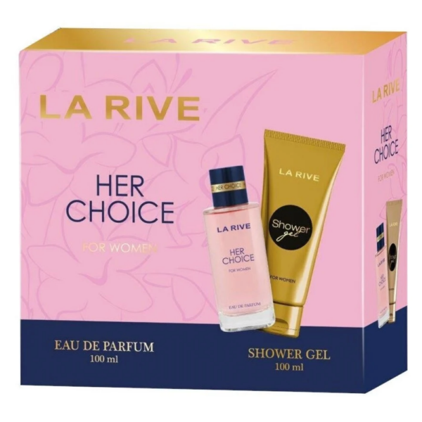 Coffret Her Choice pour femme de la rive Eau de parfum + gel douche