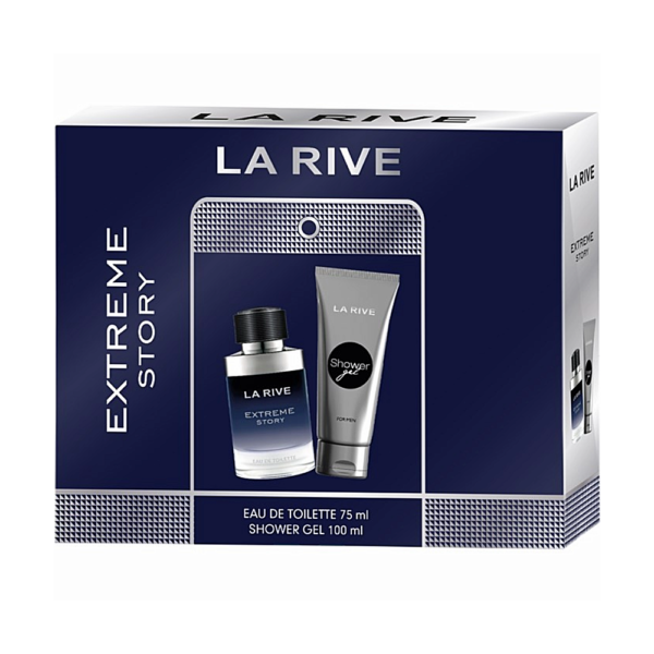 Coffret Extreme Story de la marque La Rivze, E.D.T + Gel Douche. Inspiré de Sauvage.