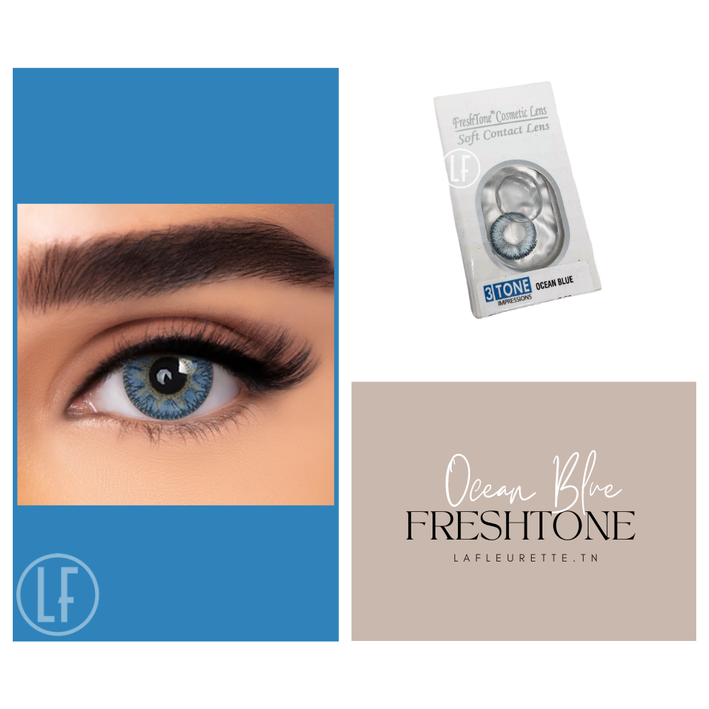 FreshTone Ocean Blue lentilles de contact – Image 2