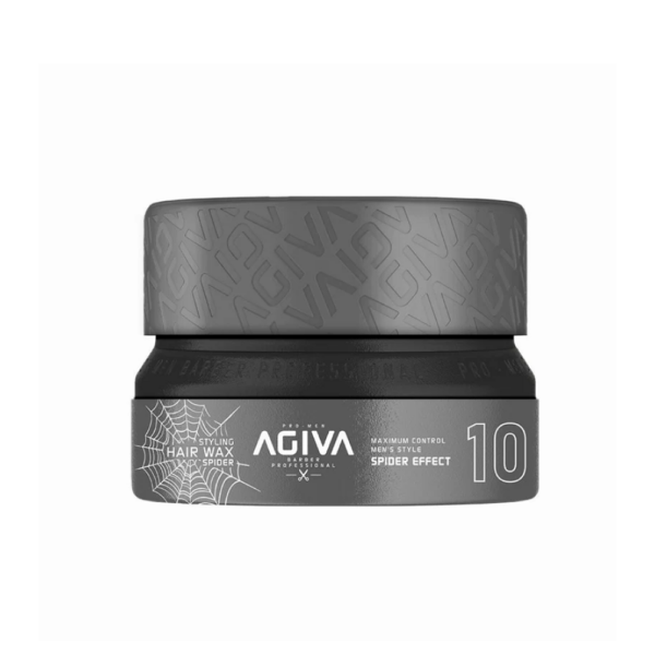 L' Agiva Spider Wax N° 10 offre une tenue remarquable, une brillance moyenne et du volume. Avec son effet toile d'araignée distinctif.