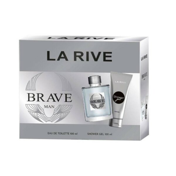 Coffret Brave man de La Rive composé d'une eau de toilette 100 ml + gel douche 100 ml. inspiré d'invictus.