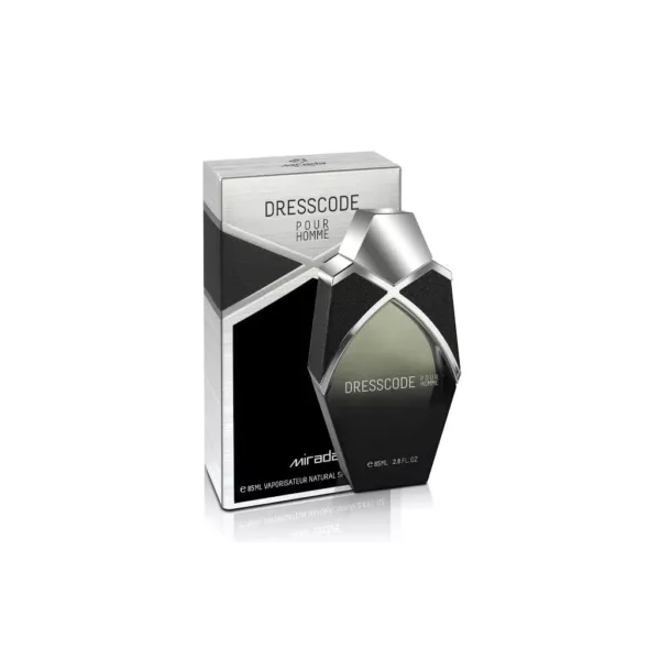 Dresscode l'eau de toilette 85 ml est un parfum oriental épicé pour homme. Fabriqué aux Emirats Arabes Unis par Mirada perfumes.