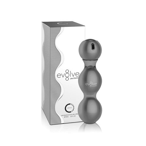 Evolve l'eau de parfum pour homme 90 ml est un parfum floral fruité de la marque imaratienne Camara Perfumes. Il s'inspire du parfum Allure Sport.