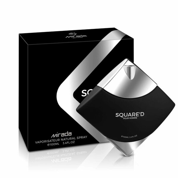 Squared homme l'eau de parfum 100 ml est un parfum boisé floral création du parfumeur Imaratien Mirada Perfumes.