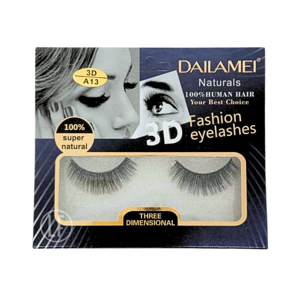 Dailamei 3D/A13 les faux cils à poils naturels et à effet volume semi long intensifient votre regard et boostent votre maquillage sans sortir du "naturel"