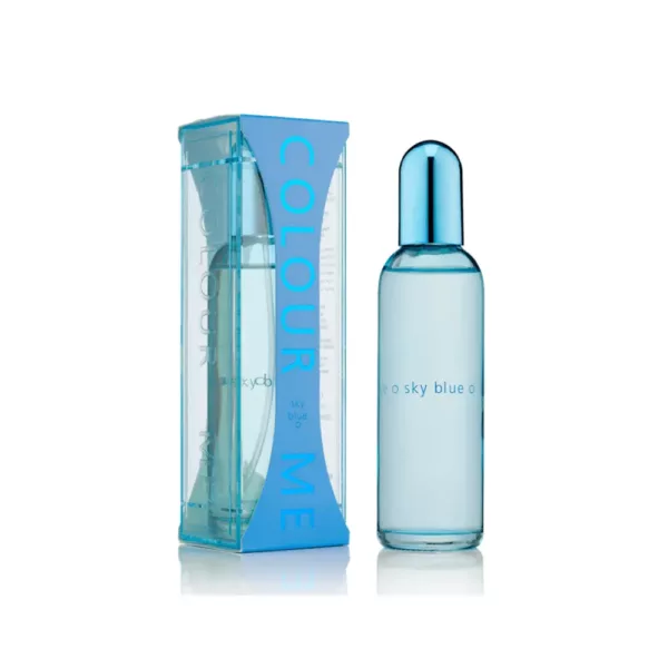 Sky Blue de Colour Me l'eau de parfum pour femme 100 ml de Milton Lloyd est un parfum chypré floral pour femmes à la fois fin et sensuel. Made in England.