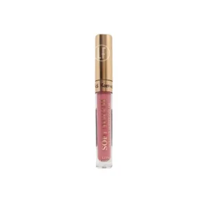 Gloss matte As Kozmetik Soft Touch avec un bouchon doré et un tube transparent montrant une couleur rose. Texte doré sur le tube