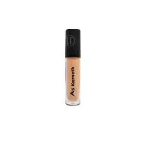 Tube de correcteur As Kozmetik avec capuchon noir et corps transparent montrant une teinte beige.