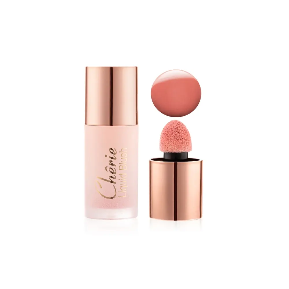 Blush liquide Topface au fini velouté, teinte rosée, pour un effet bonne mine immédiat et une application facile grâce à son embout précis.