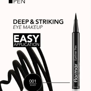 Essence Correct & Conceal Under Eye Brightening concealer avec applicateur, sur fond coloré rose et bleu.