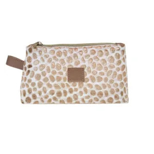 Trousse de maquillage Rectangulaire en Tulle Petit modèle - Doré