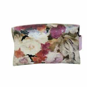 Trousse de maquillage Carrée en Simili cuir Fleuri