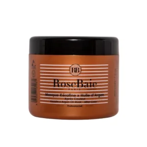 Masque Kératine et Argan Post coloration RoseBaie 500 ml