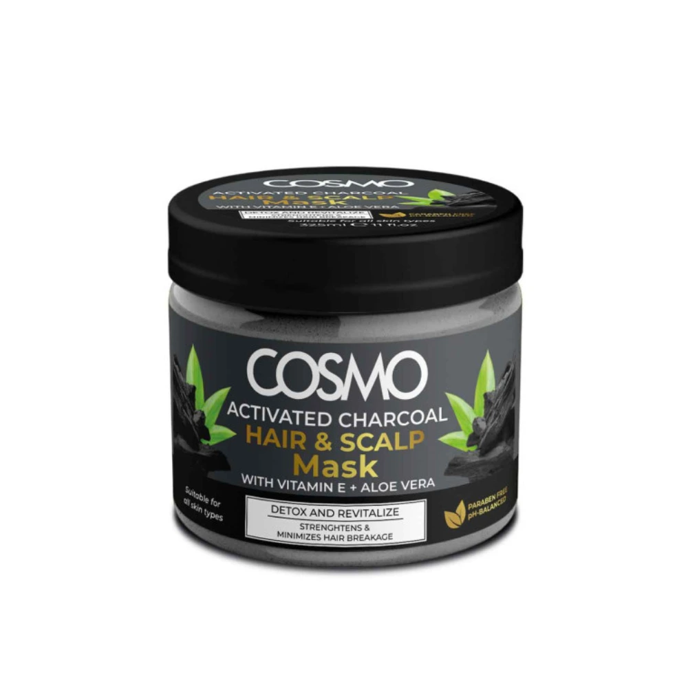 Masque cheveux et cuir chevelu Charbon actif Cosmo – Image 1