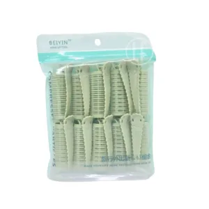 Rouleaux Auto-Adhésifs pour Cheveux avec Pinces – 10 Pièces